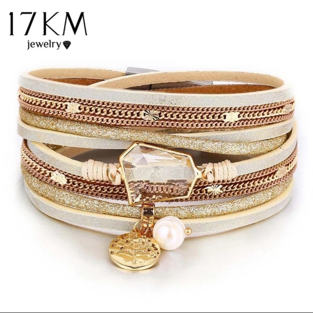 Multiple layered bracelets